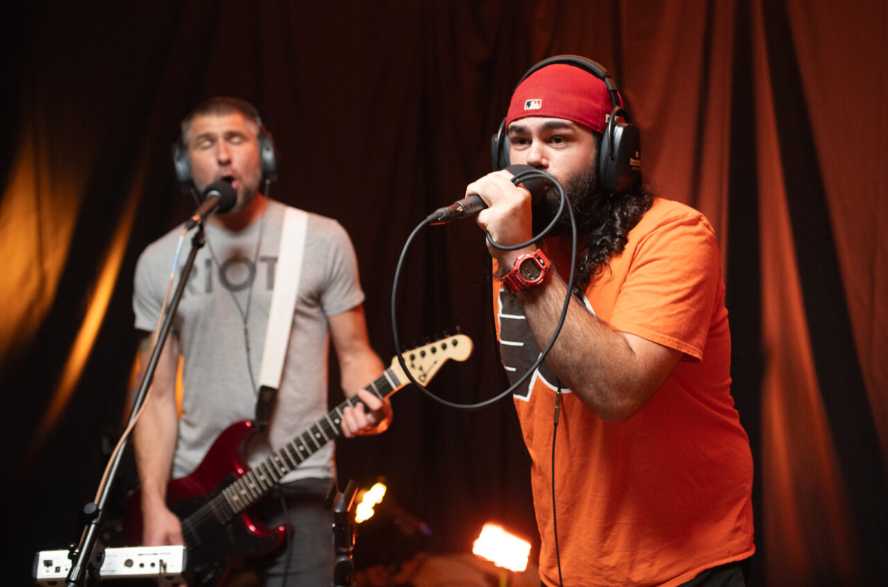 Jed Bridge and Colin Ramsey performing