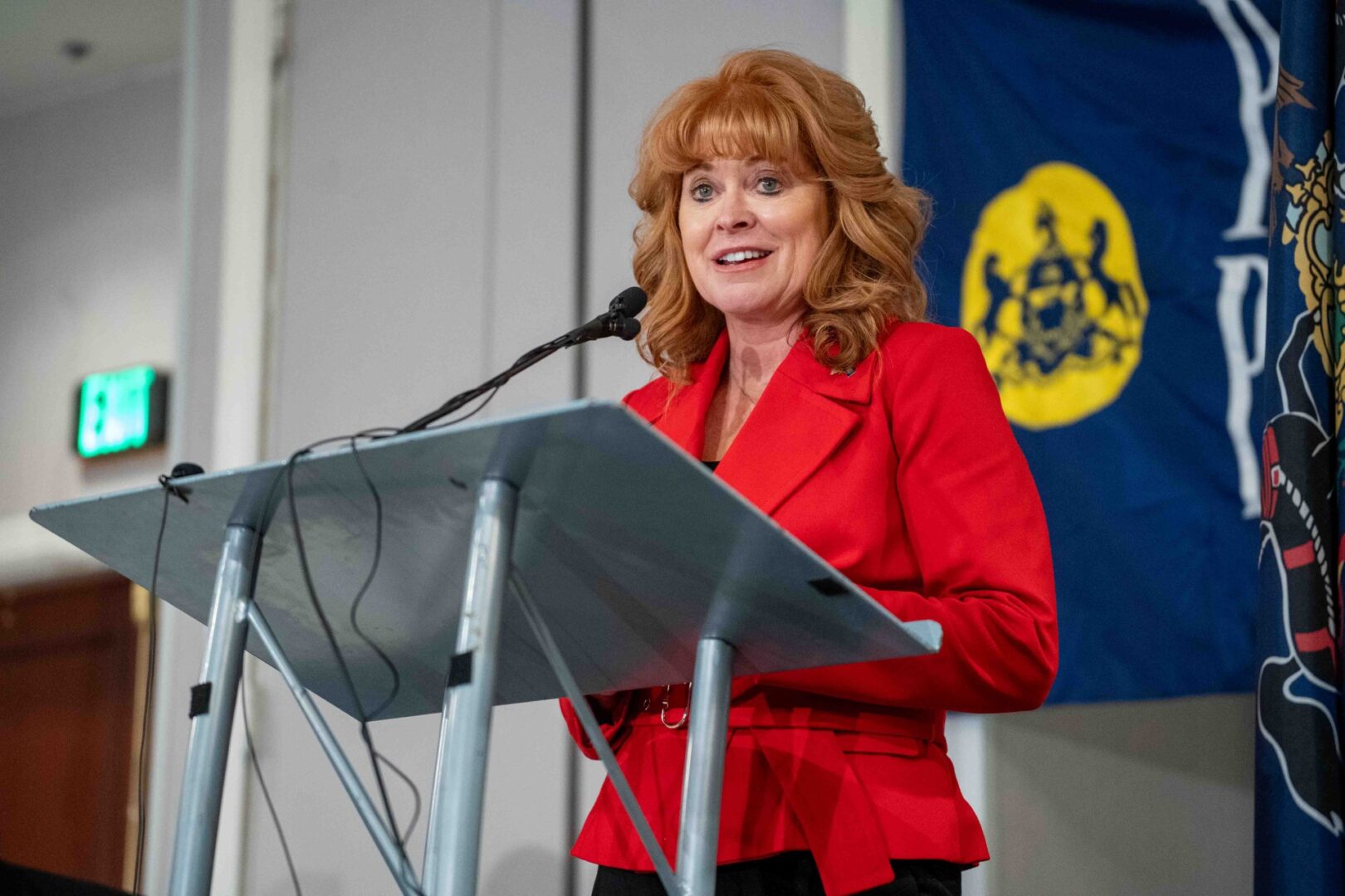 Governor hopeful Stacy Garrity says she’d work with Trump administration on Pennsylvania’s elections