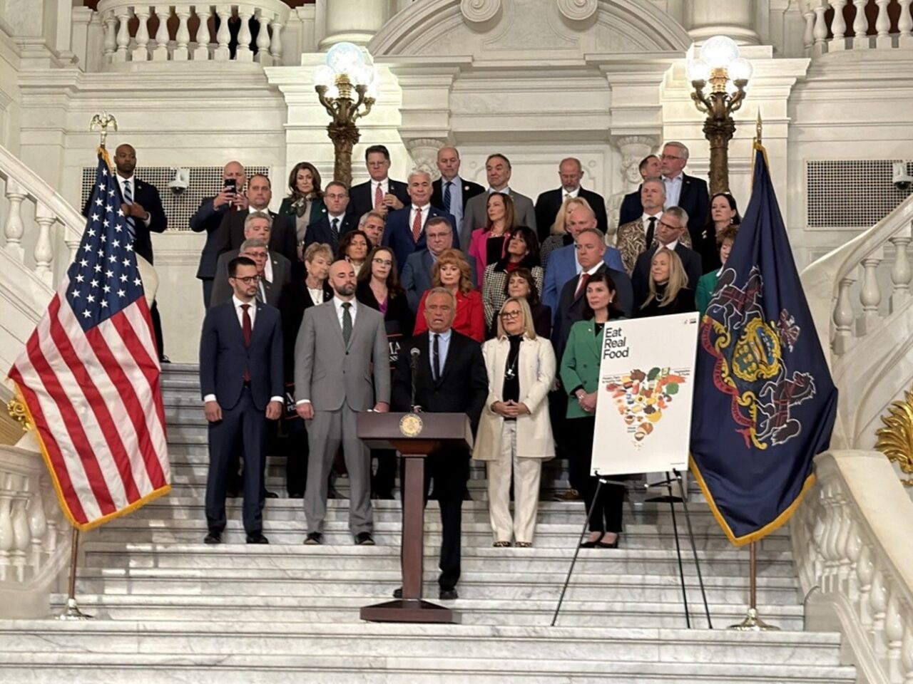 U.S. Health Sec. RFK Jr. touts new nutrition guidelines during Harrisburg rally