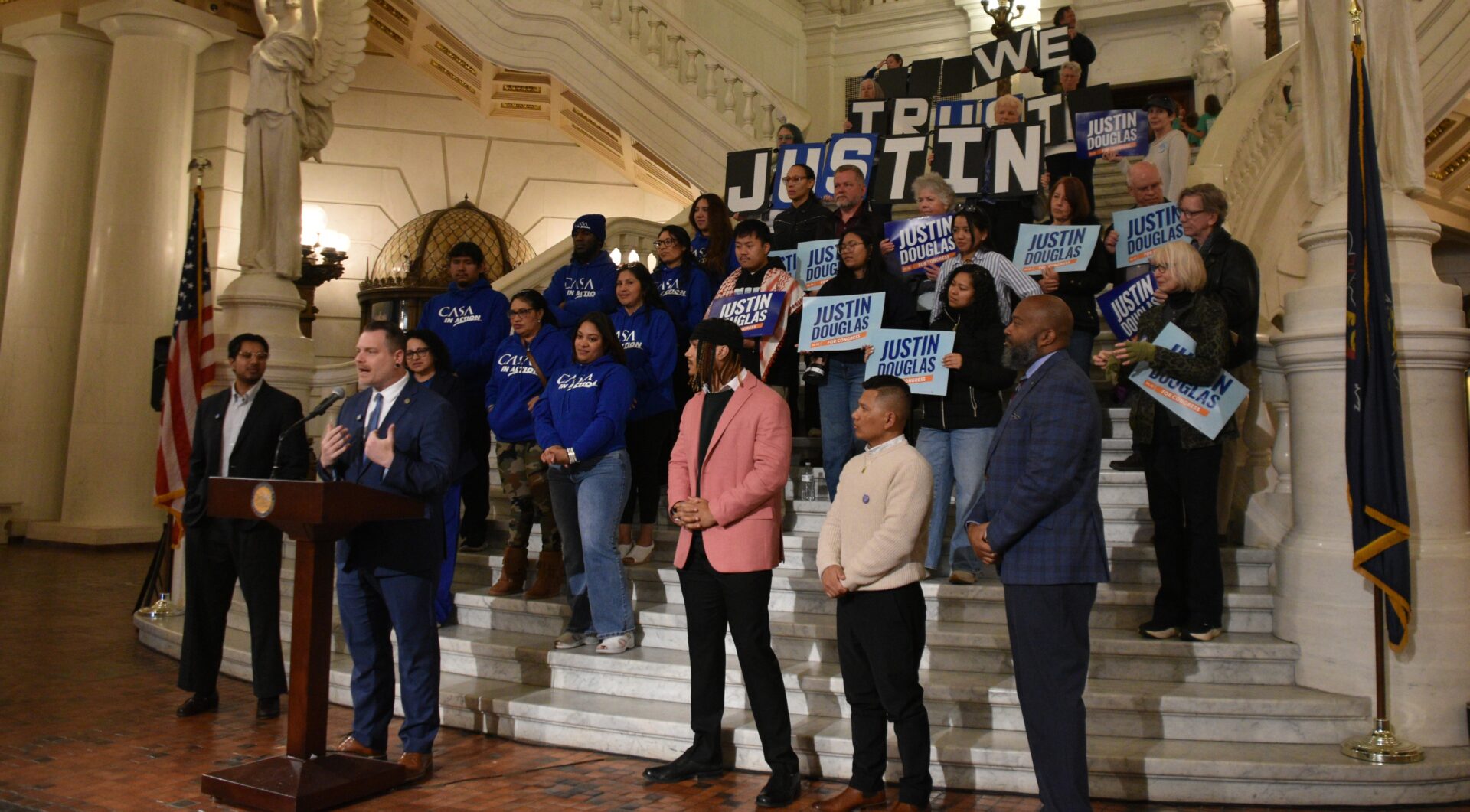 Immigrant rights groups endorse Justin Douglas for PA-10 Democratic primary