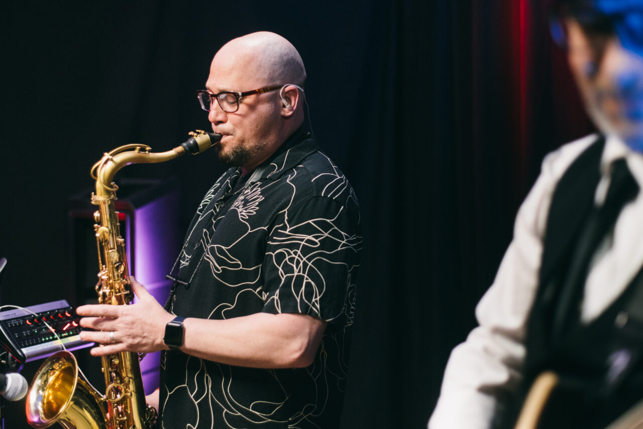 Man playing saxophone