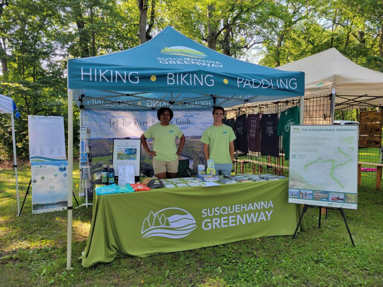 The Susquehanna Greenway Partnership (SGP) booth
