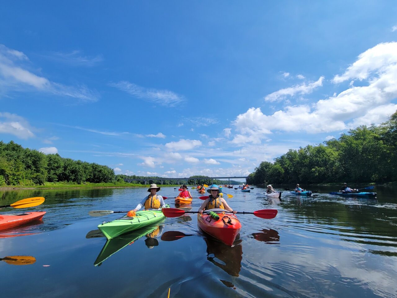 Kayakers on the Susquehanna River.