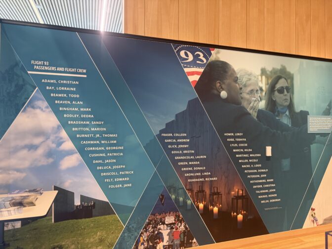 The Pennsylvania State Archives' "Witness to History" exhibit includes the names of United Flight 93's passengers.