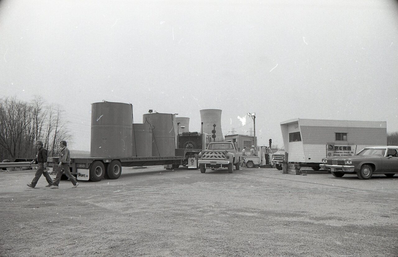 Three Mile Island, March 31, 1979. Allied Pix archive at the Historical Society of Dauphin County.